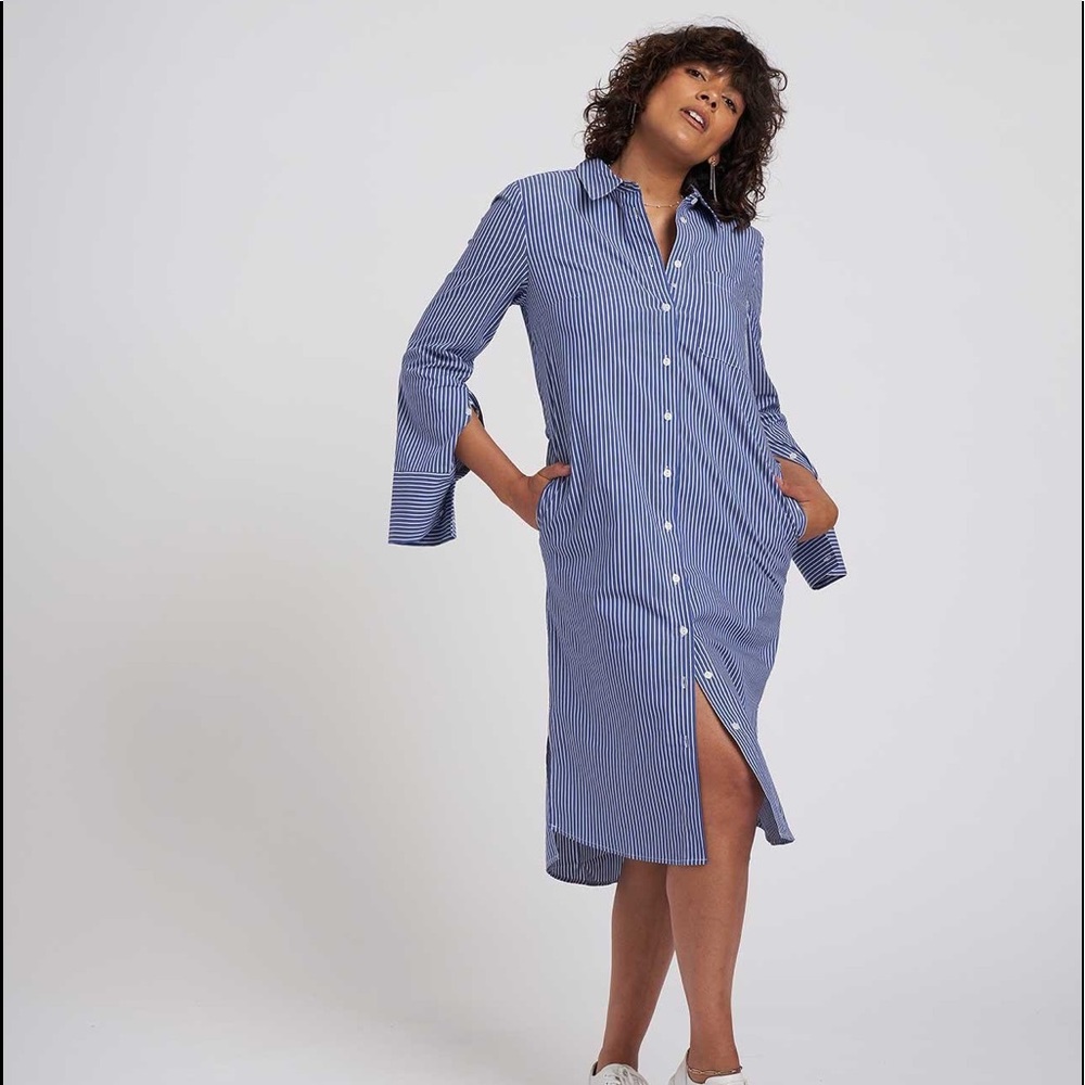 NWT Universal Standard Peyton Poplin Shirtdress